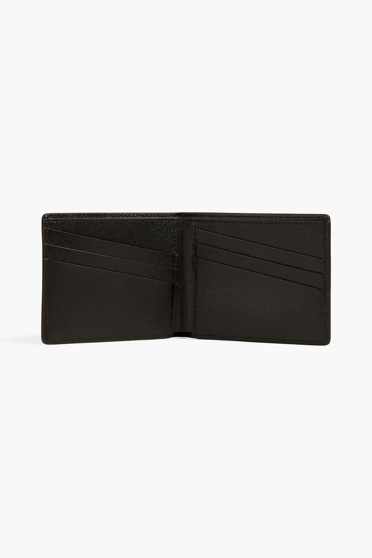 OffWhite Striped Textured Leather Wallet