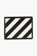 OffWhite Striped Textured Leather Wallet