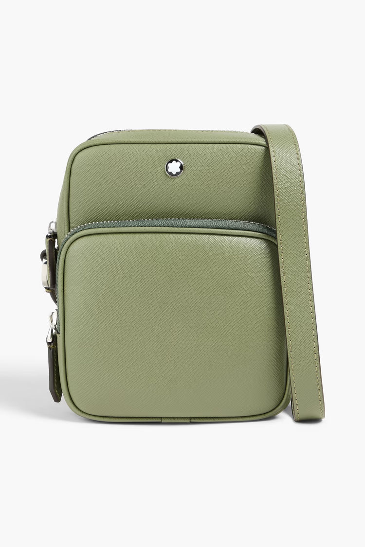 Montblanc Textured-Leather Messenger Bag