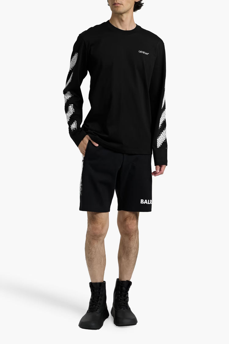 OffWhite Printed French Cotton-Terry Sweatshirt