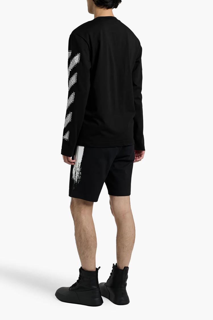 OffWhite Printed French Cotton-Terry Sweatshirt