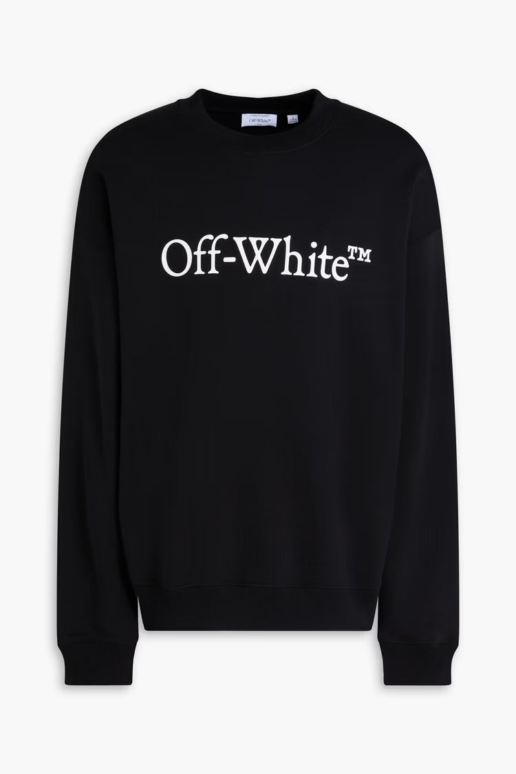 OffWhite Printed French Cotton-Terry Sweatshirt