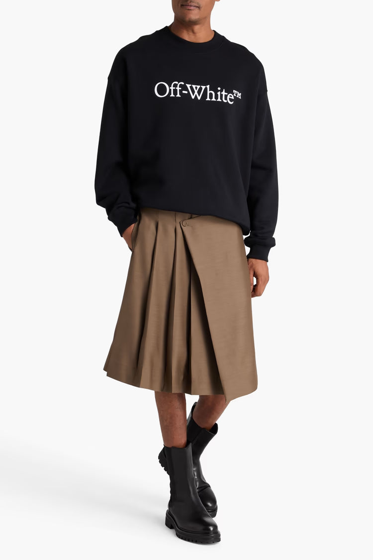 OffWhite Printed French Cotton-Terry Sweatshirt