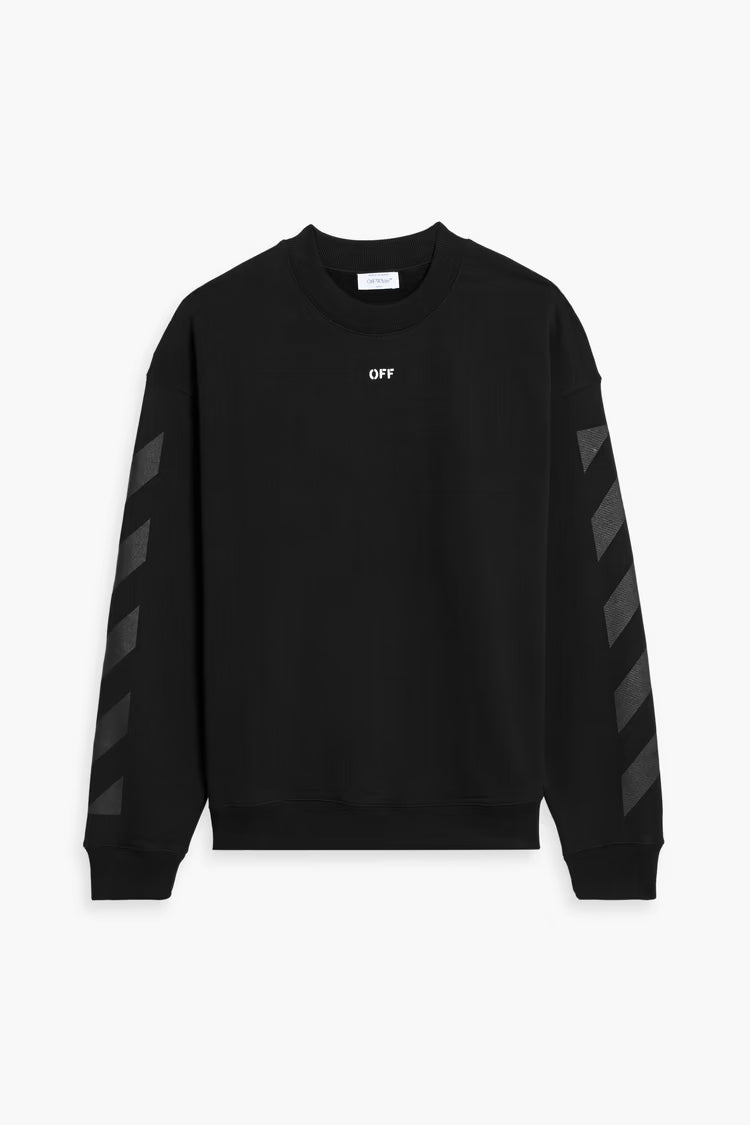 OffWhite Printed French Cotton-Terry Sweatshirt