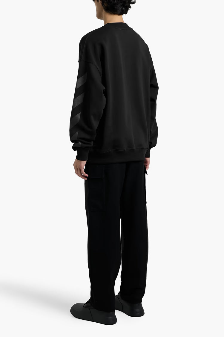 OffWhite Printed French Cotton-Terry Sweatshirt