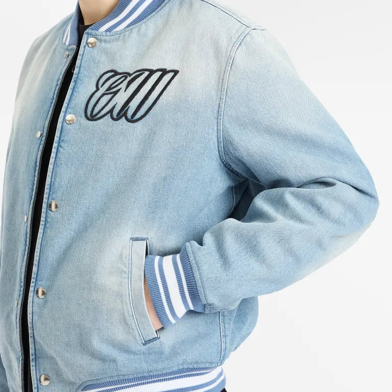 OffWhite Full Denim Varsity Jacket