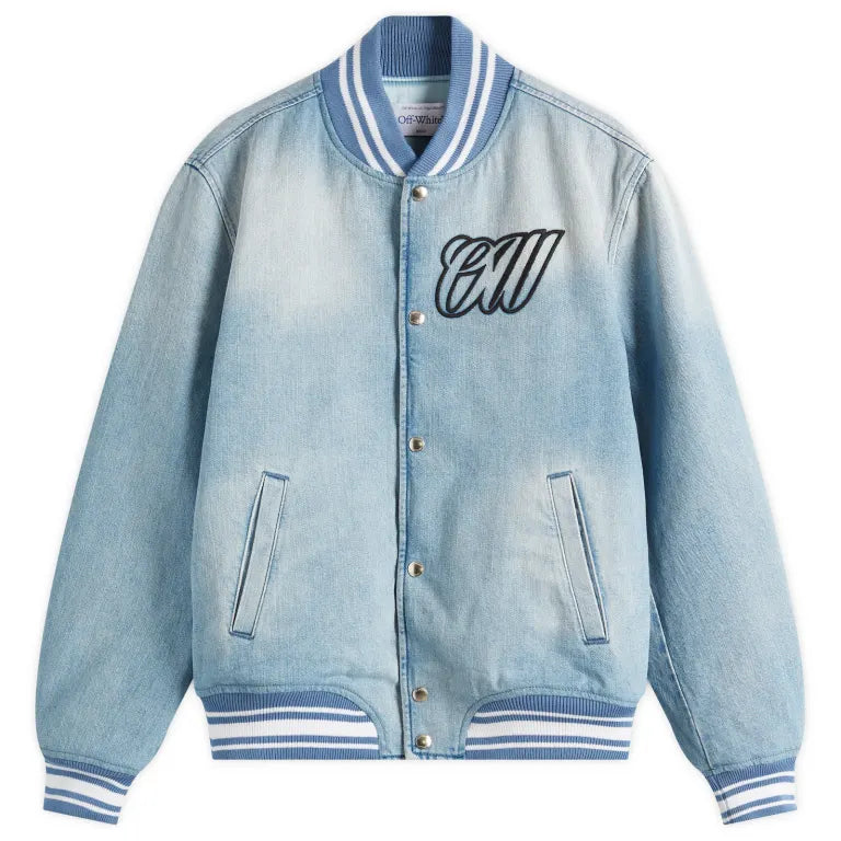 OffWhite Full Denim Varsity Jacket
