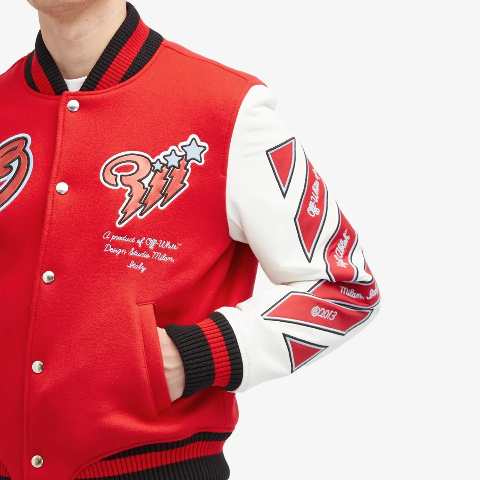 OffWhite Scorpio Wool Varsity Jacket