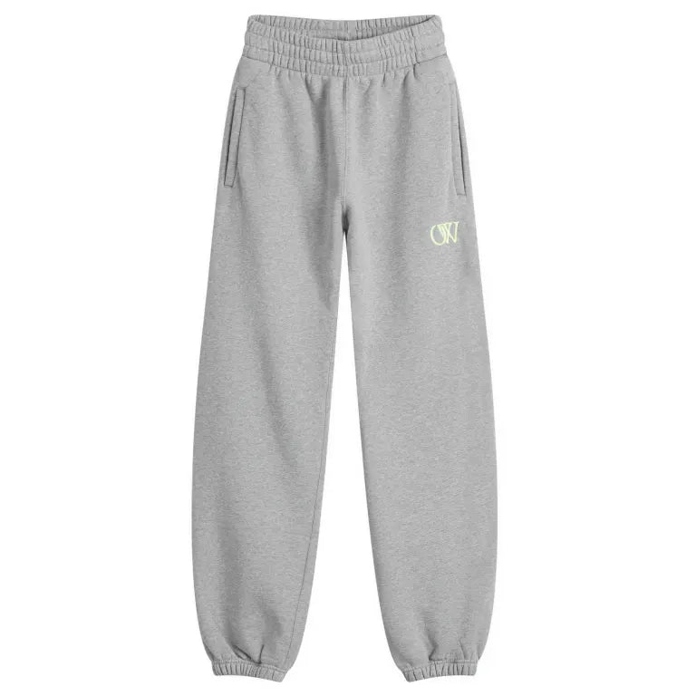 Off White Embroidered Ow Sweatpants