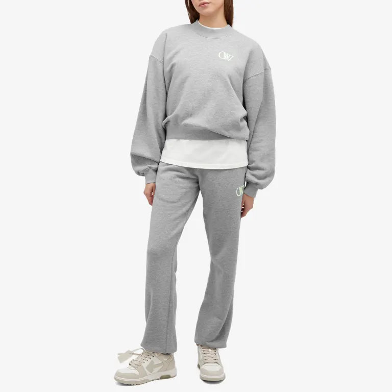 Off White Embroidered Ow Sweatpants