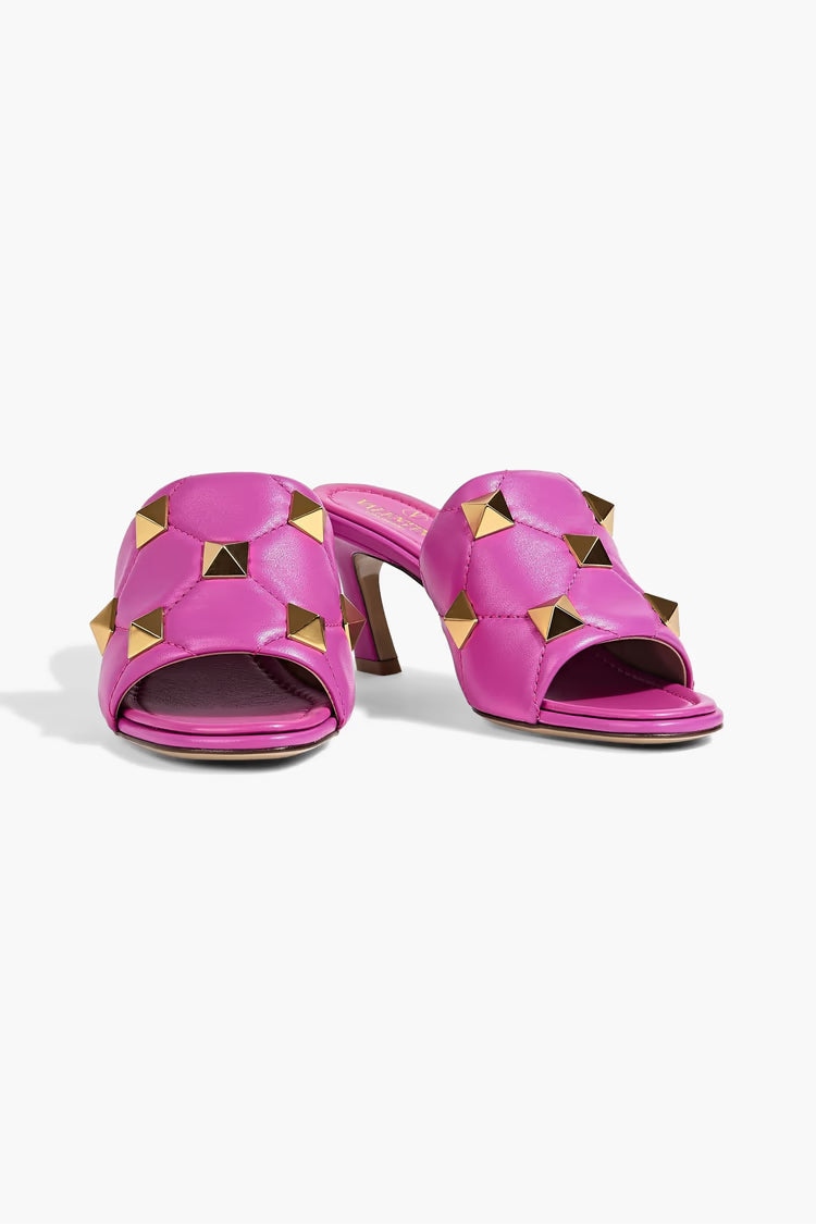 Valentino Garavani Roman Stud Leather Mules