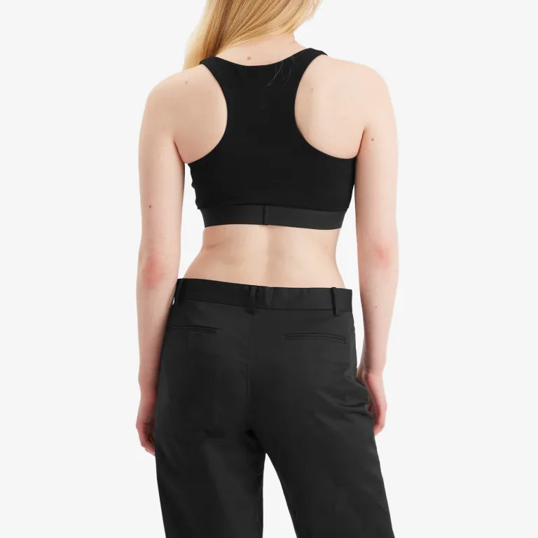Versace Box Logo Sports Crop Top